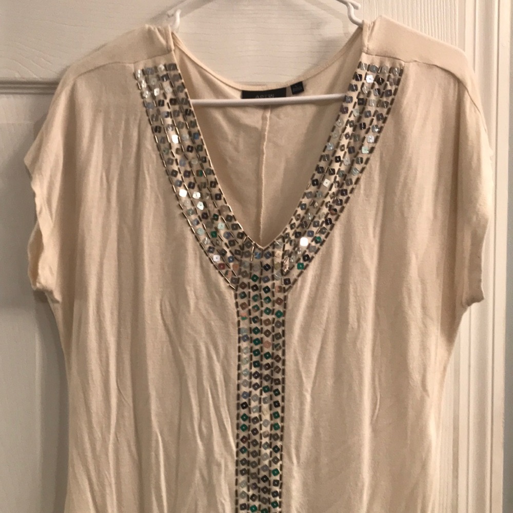 Cream color dressy shirt